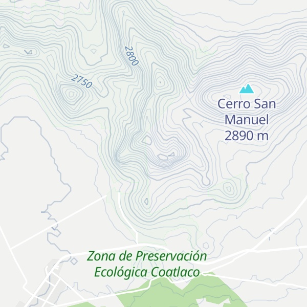 Map of Peña Los Organos