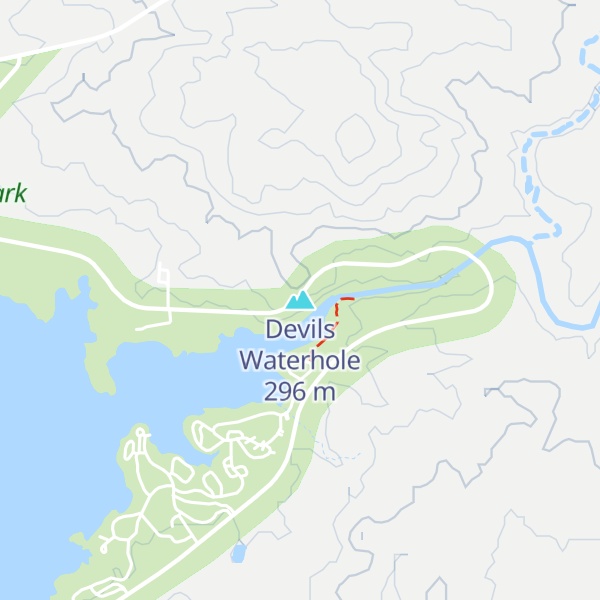 Map of Devils Waterhole