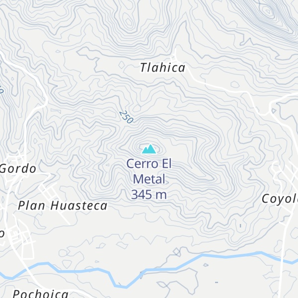Map of Cerro El Metal