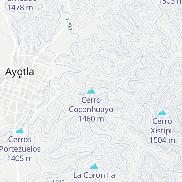 Map of Cerro Coconhuayo