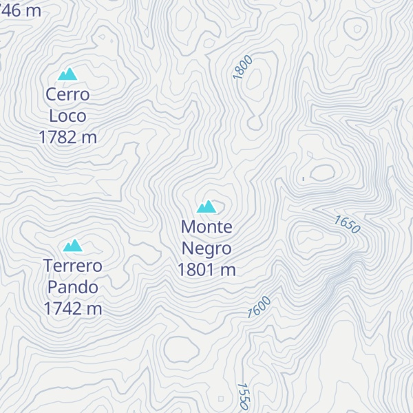 Map of Monte Negro