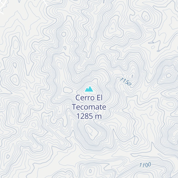 Map of Cerro El Tecomate