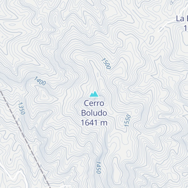 Map of Cerro Boludo