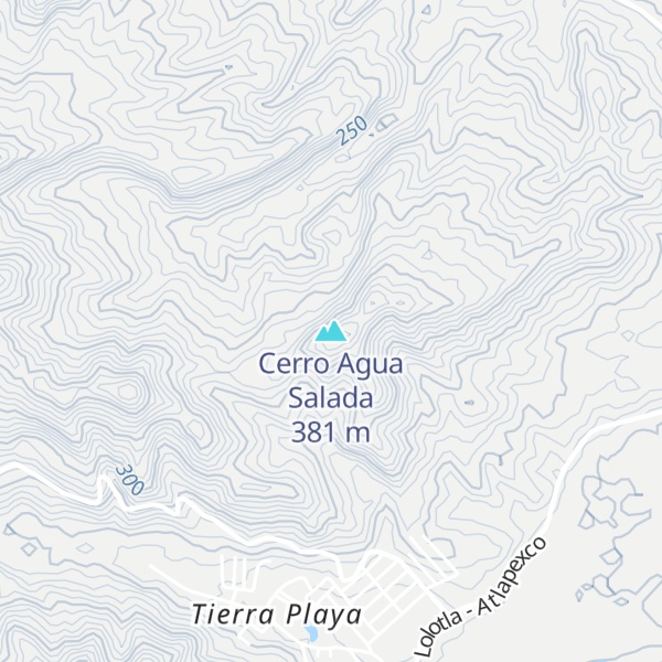 Map of Cerro Agua Salada