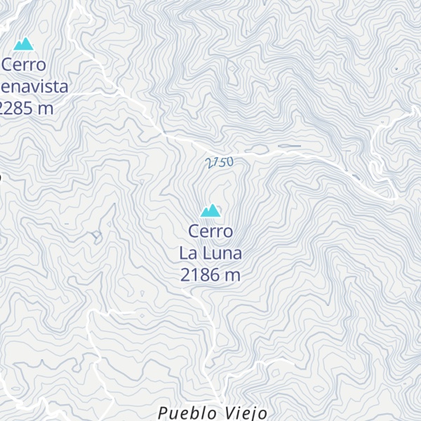 Map of Cerro La Luna