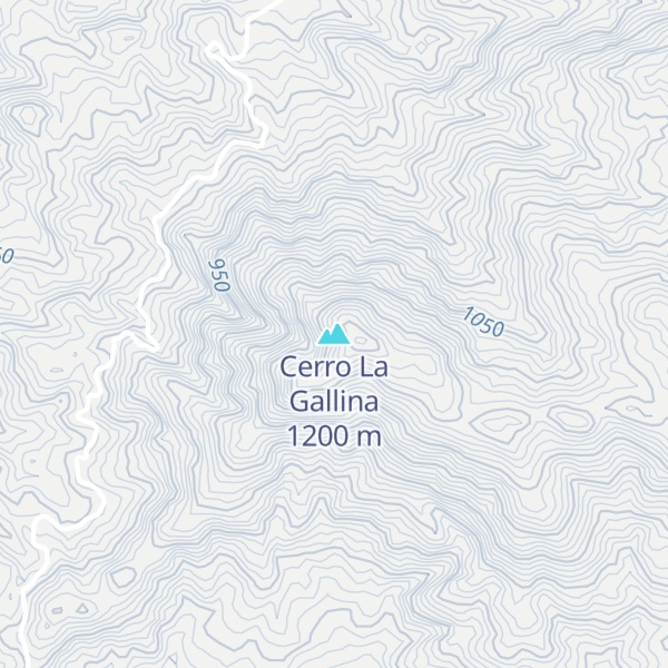 Map of Cerro La Gallina