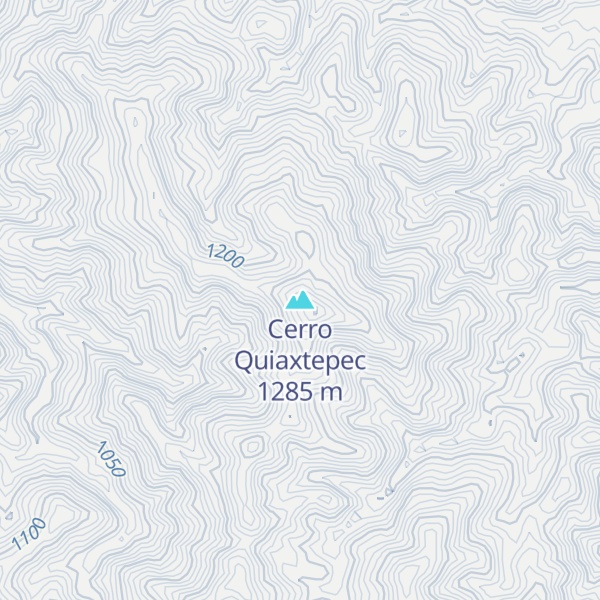 Map of Cerro Quiaxtepec