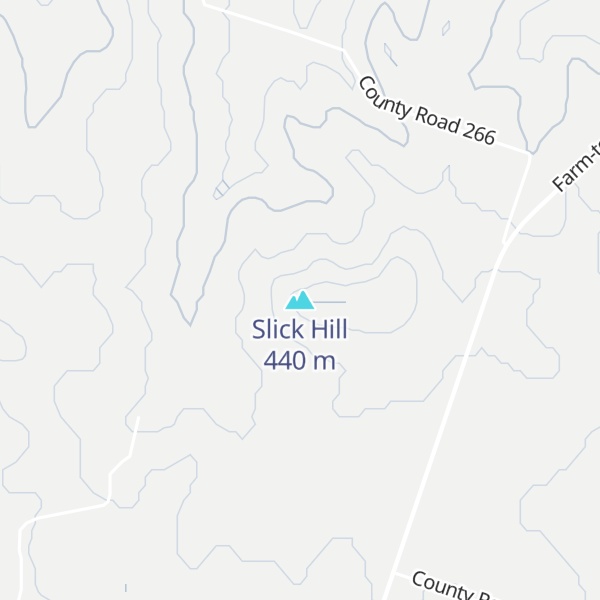 Map of Slick Hill