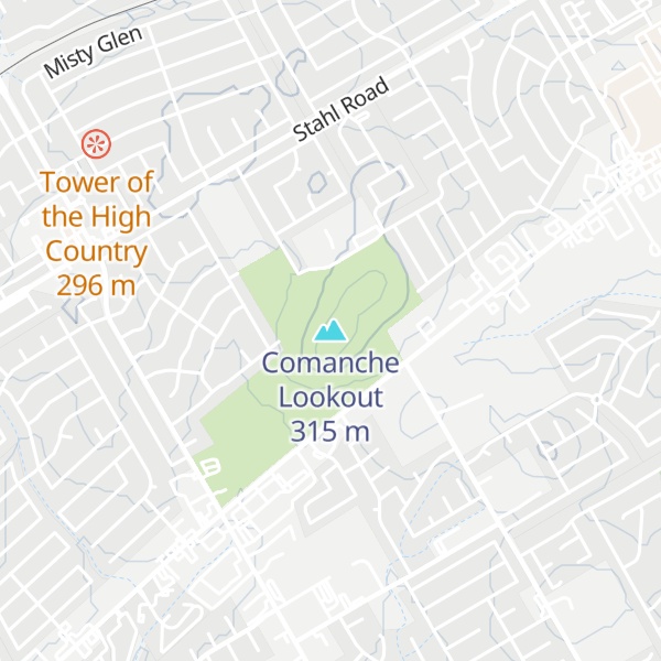Map of Comanche Lookout