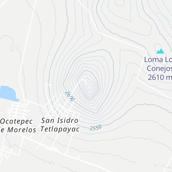 Map of Cerro San Isidro