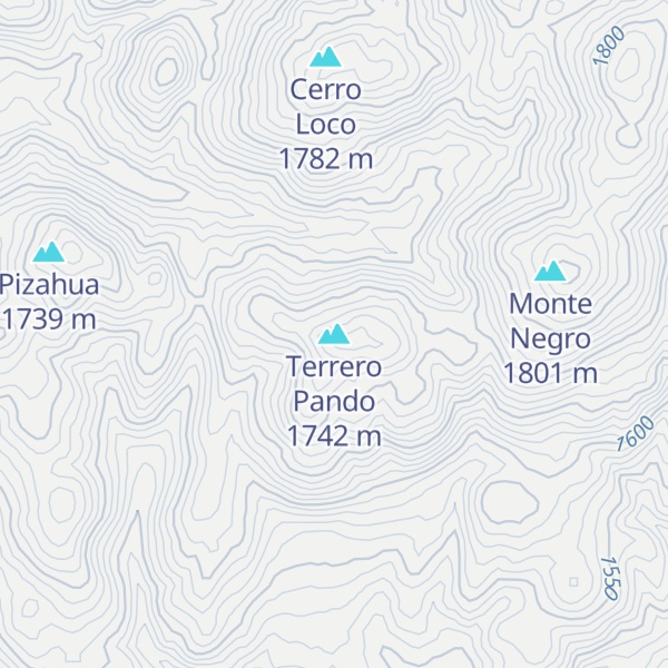 Map of Terrero Pando