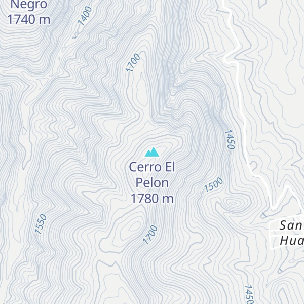 Map of Cerro El Pelon