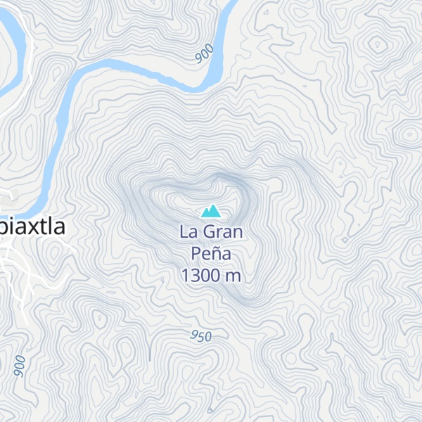 Map of La Gran Peña