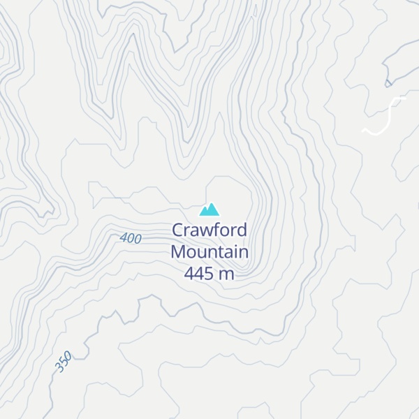 Map of Crawford Mountain