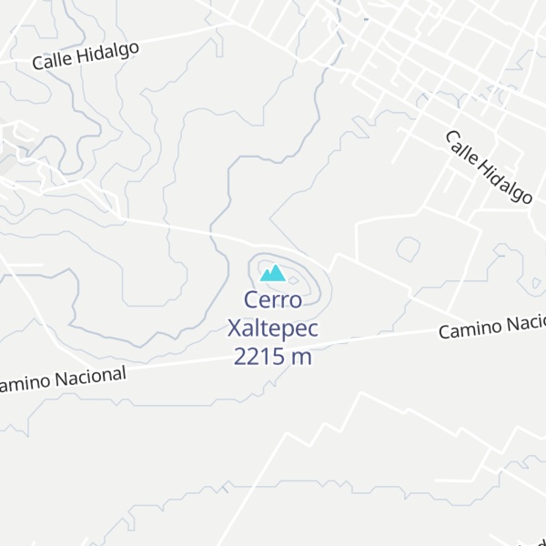 Map of Cerro Xaltepec