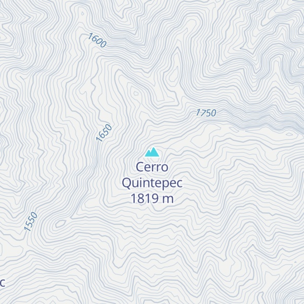 Map of Cerro Quintepec