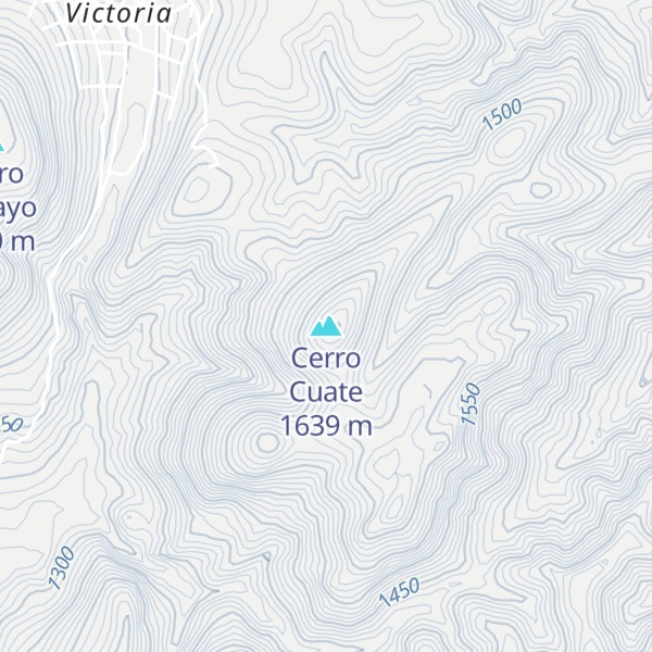 Map of Cerro Cuate