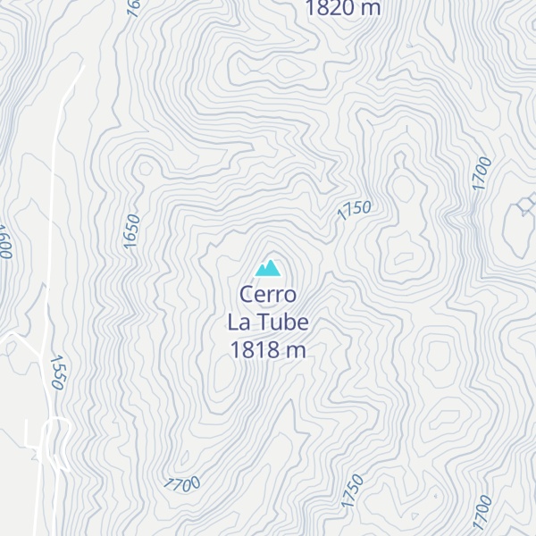 Map of Cerro La Tube