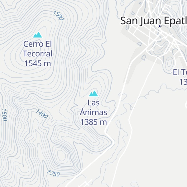 Map of Las Ánimas