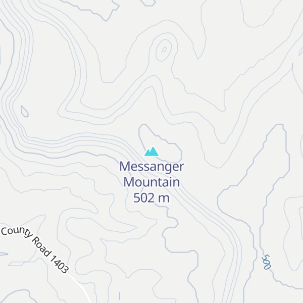 Map of Messanger Mountain