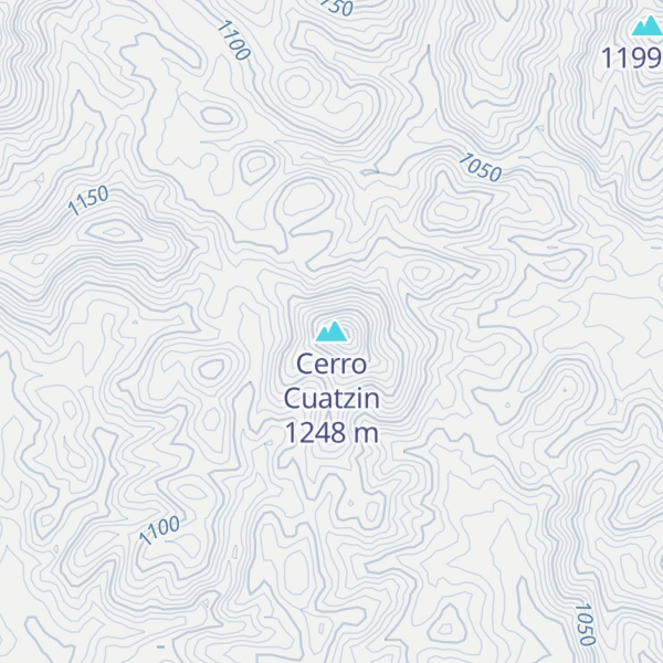 Map of Cerro Cuatzin