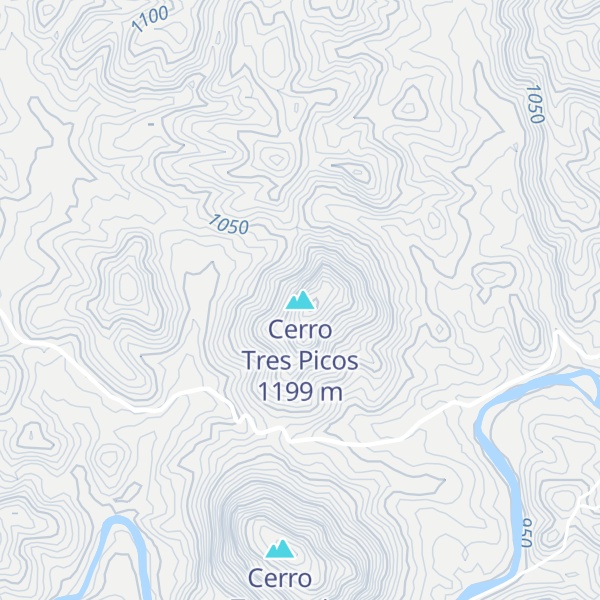 Map of Cerro Tres Picos