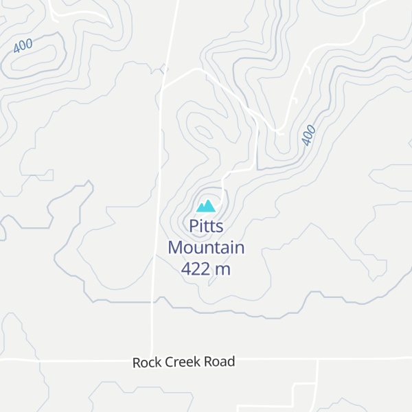 Map of Pitts Mountain