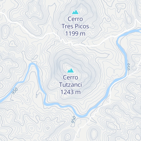 Map of Cerro Tutzanci