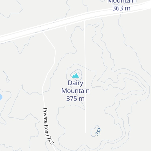 Map of Dairy Mountain
