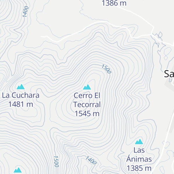 Map of Cerro El Tecorral