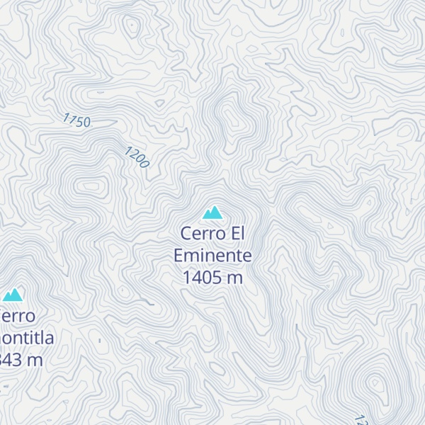 Map of Cerro El Eminente