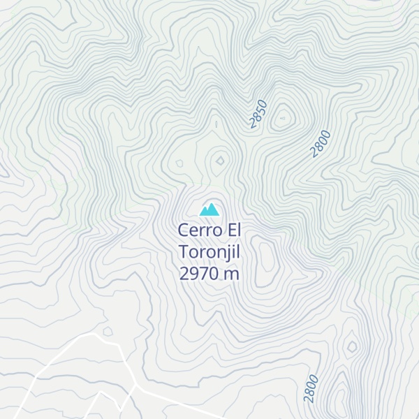 Map of Cerro El Toronjil