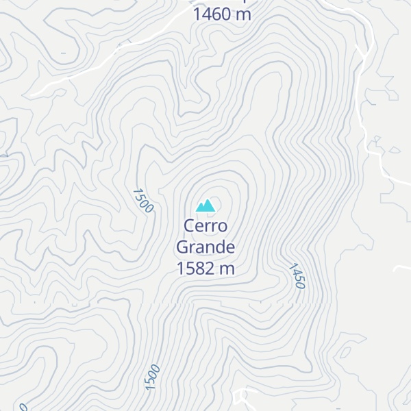 Map of Cerro Grande