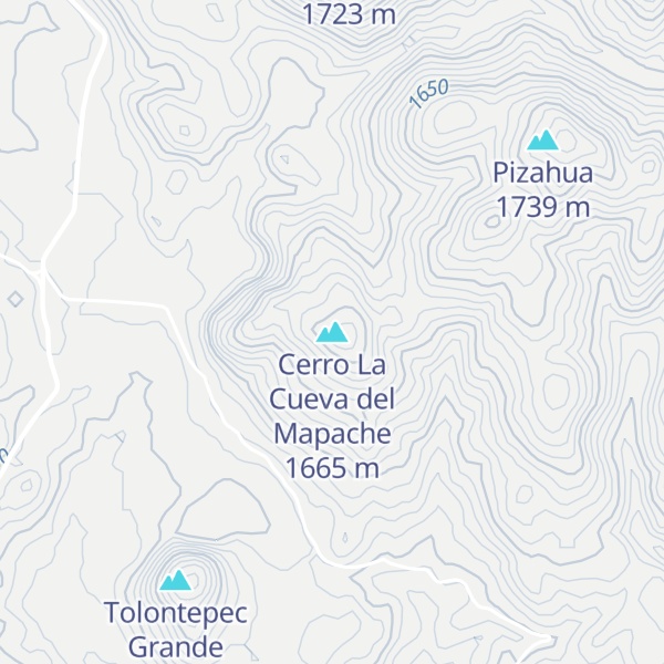 Map of Cerro La Cueva del Mapache