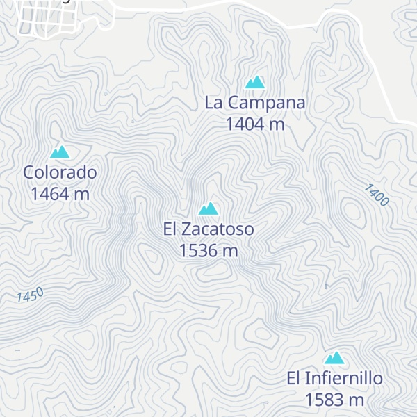 Map of El Zacatoso