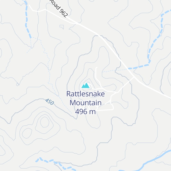 Map of Rattlesnake Mountain