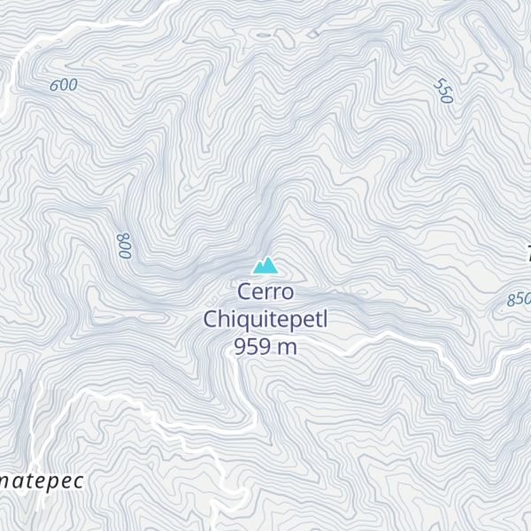 Map of Cerro Chiquitepetl