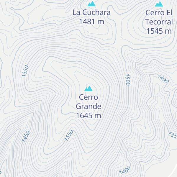 Map of Cerro Grande