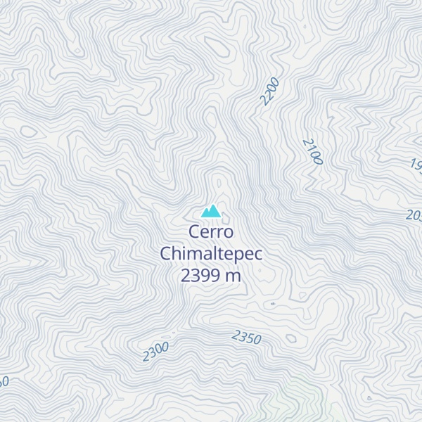 Map of Cerro Chimaltepec