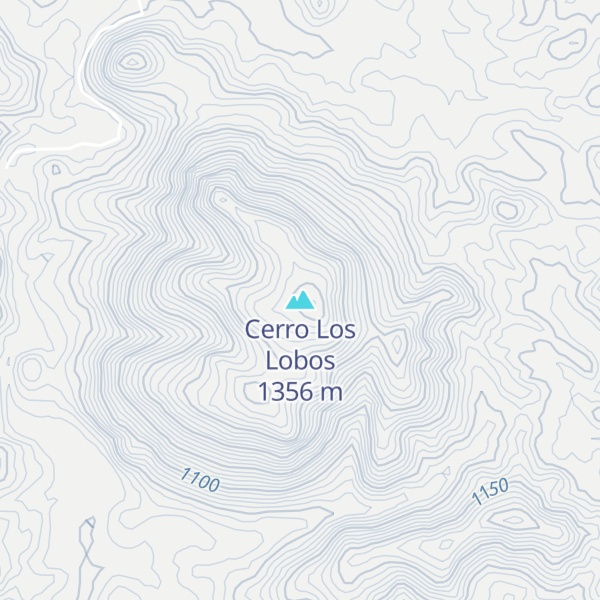 Map of Cerro Los Lobos