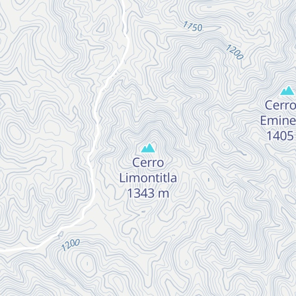Map of Cerro Limontitla