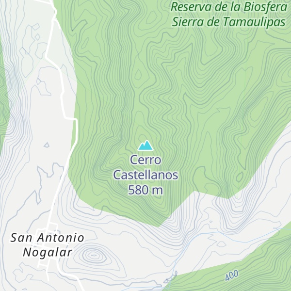 Map of Cerro Castellanos