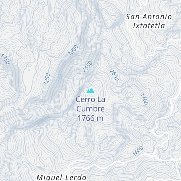 Map of Cerro La Cumbre