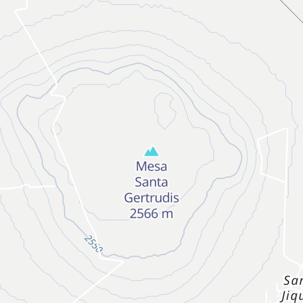 Map of Mesa Santa Gertrudis