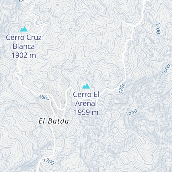 Map of Cerro El Arenal