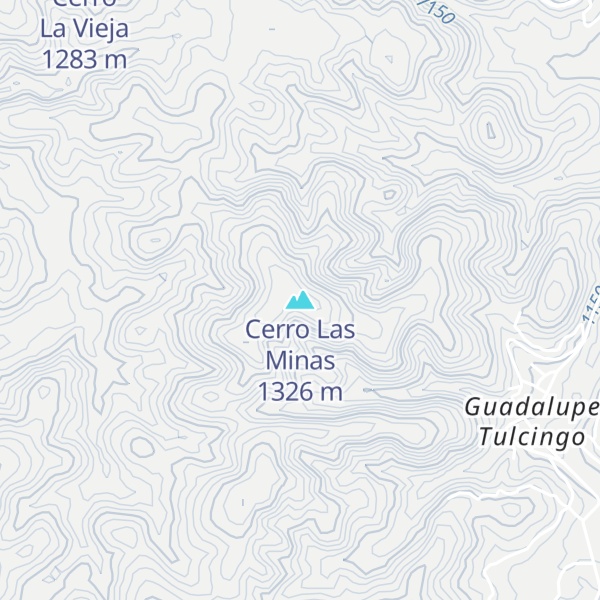 Map of Cerro Las Minas