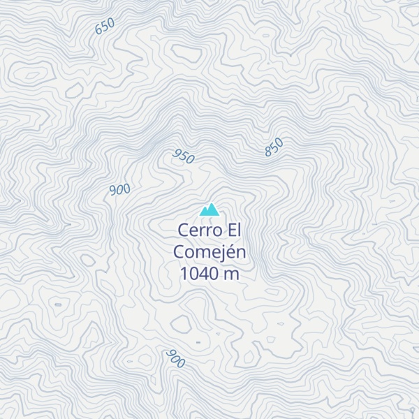 Map of Cerro El Comején