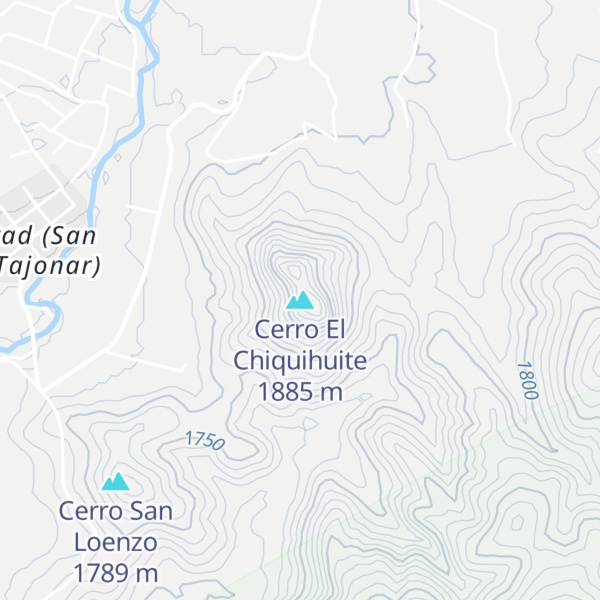 Map of Cerro El Chiquihuite