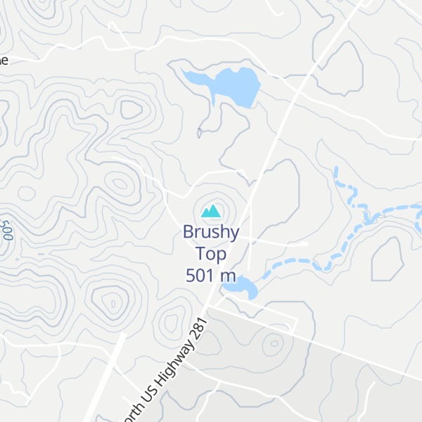Map of Brushy Top