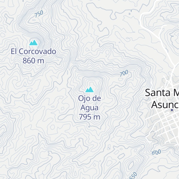 Map of Ojo de Agua